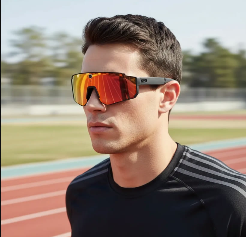 En pista de atletismo